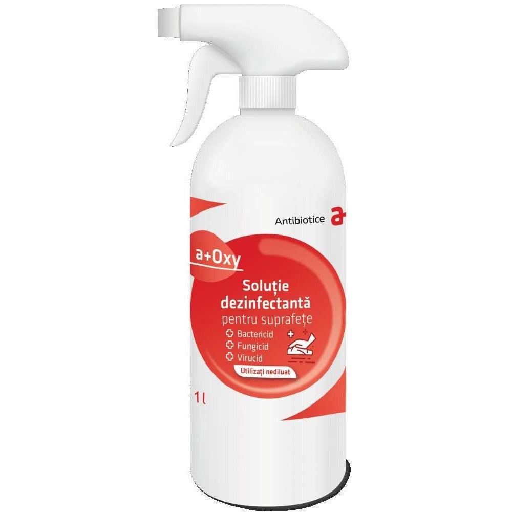 Solutie dezinfectanta biocid pentru suprafete a+ Oxy 1 litru - vivimall.ro