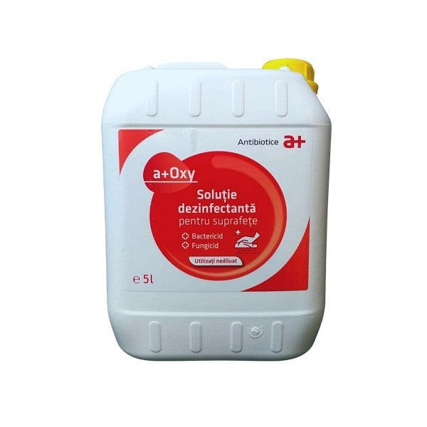 Solutie Dezinfectanta pentru SUPRAFETE, A+ OXY, Bidon 5L - vivimall.ro