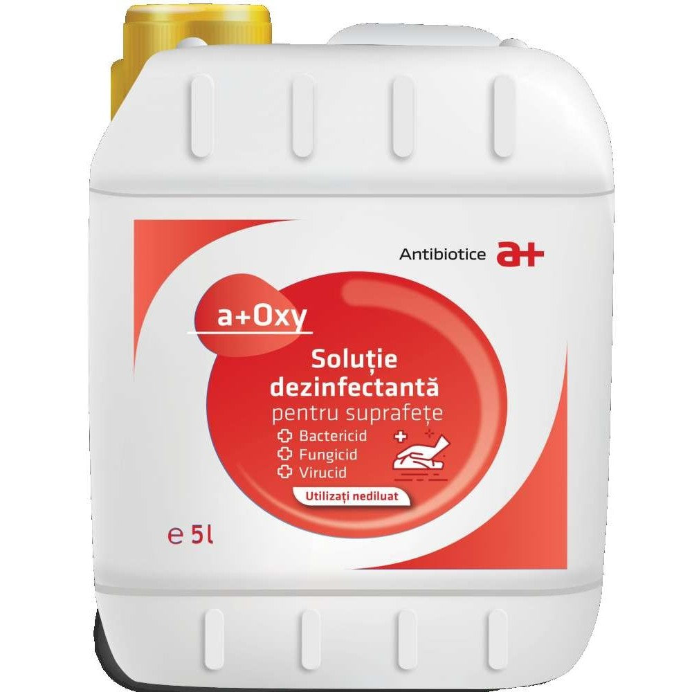Solutie Dezinfectanta pentru SUPRAFETE, A+ OXY, Bidon 5L - vivimall.ro