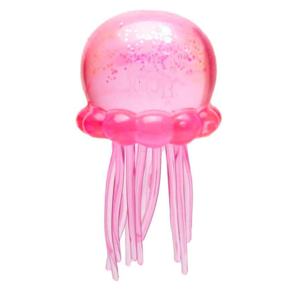 Jucărie squishy Flippy meduză în cutie de prezentare colorată, gata de cadou
