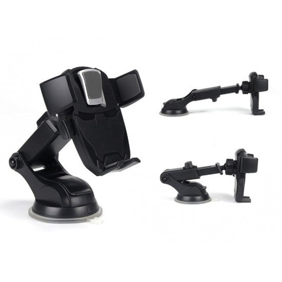 Suport auto Flippy 3rd pentru telefon, Negru - vivimall.ro