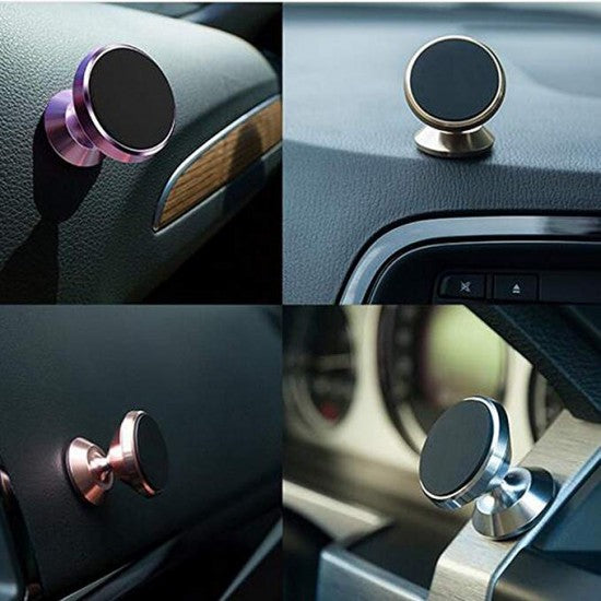 Suport auto Flippy magnetic rotire 360 grade V2 pentru telefon, Negru - vivimall.ro