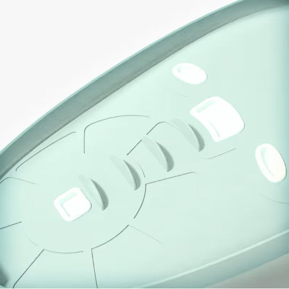 Suport de Baie Bebelusi, Vivimall, 0-12 luni, Montare pe Chiuveta/Lavoar/Cada, Ventuze Antiderapante cu Intaltime Reglabila, 50 x 24 x 12.5 cm, Alb - vivimall.ro