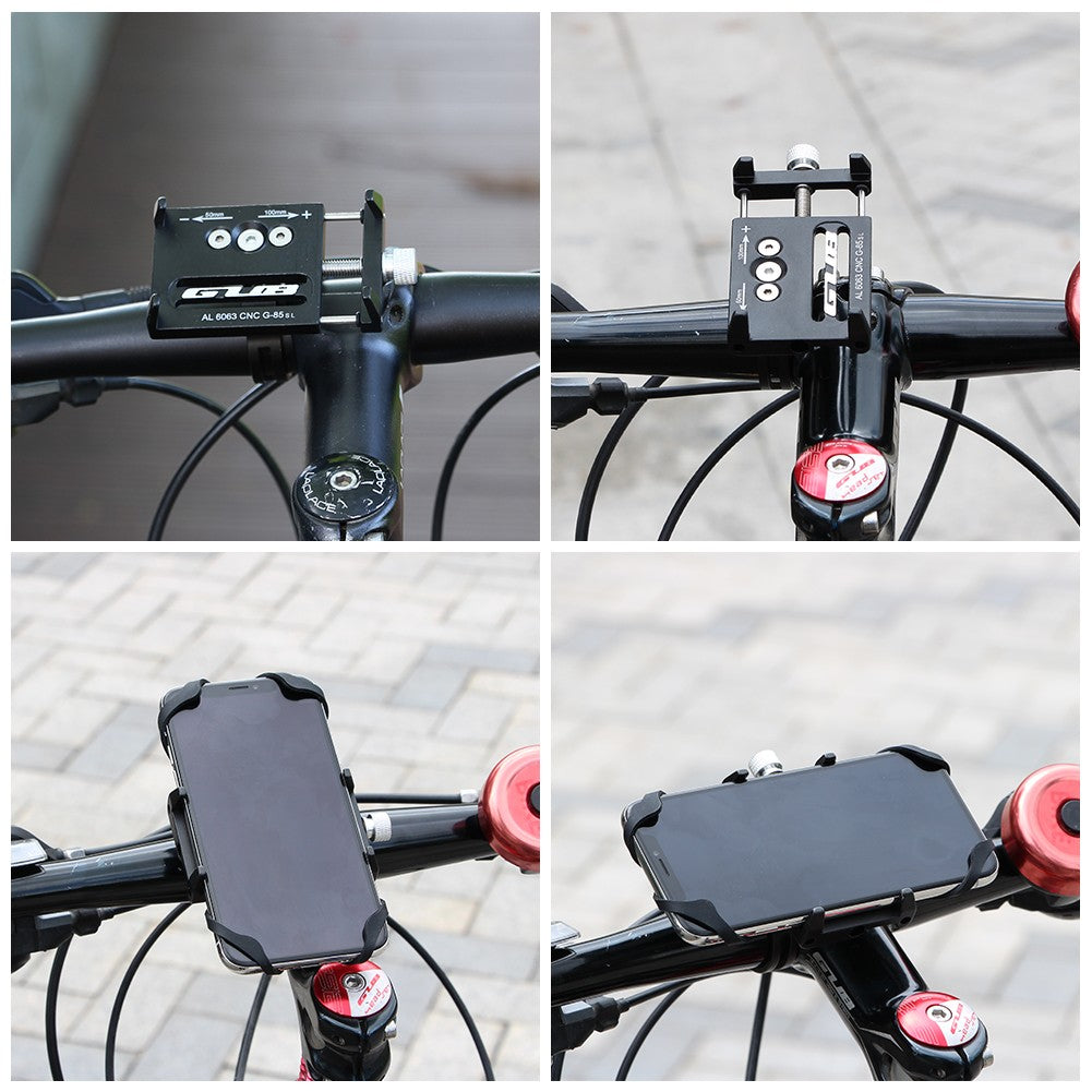Suport de telefon pentru bicicleta/motocicleta/scuter/trotineta, GUB G-85SL Negru - vivimall.ro