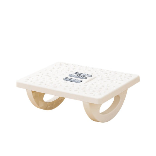 Suport Ergonimic pentru Picioare, Flippy, Plastic, cu Role de Masaj pentru Talpi, pentru Birou, Usor de Transportat, Detasabil, 33.5x24x12 cm, Alb