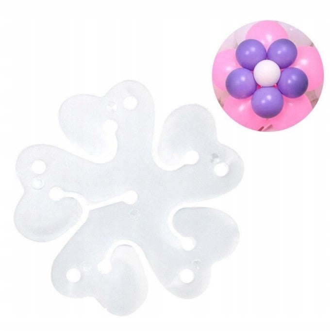 Suport pentru Baloane, Flippy, care Formeaza o Floare, cu Un Singur Strat, pentru 6 Baloane, 6x6cm, 2.7g