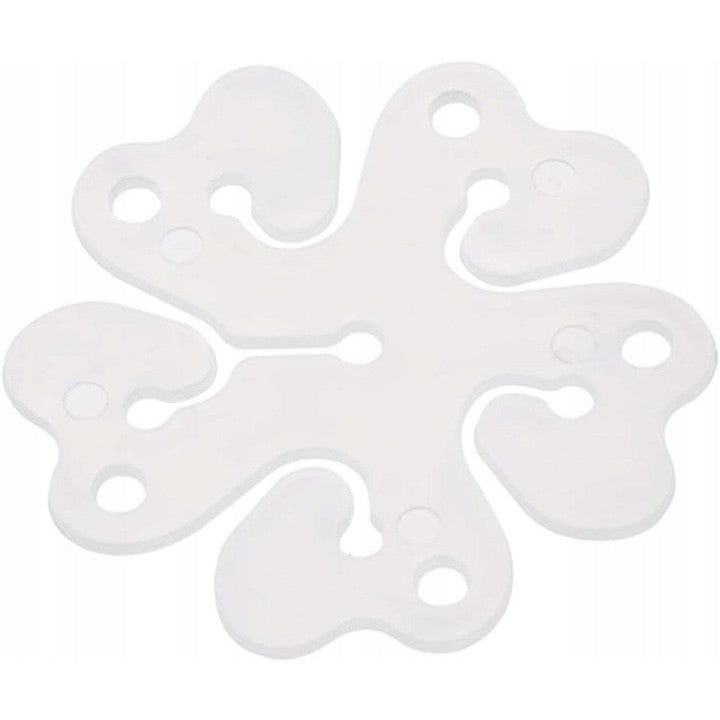 Suport pentru Baloane, Flippy, care Formeaza o Floare, cu Un Singur Strat, pentru 6 Baloane, 6x6cm, 2.7g