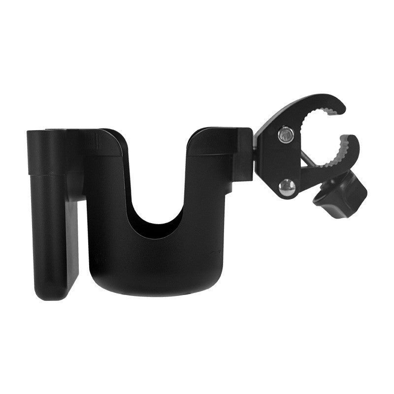 Suport pentru Pahar si Telefon, Vivimall, Suport Universal pentru Sticle cu Fixare de bara, Compatibil cu Bicicleta, Carucior pentru Bebelusi, 20 x 10 x 9.5 cm, Negru - vivimall.ro