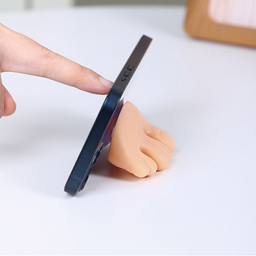 Suport de Baie, Vivimall, Multifunctional, pentru Periute/Cabluri, din PVC, cu Ventuza, Model Picior, 4 x 6.5 cm, Crem - vivimall.ro