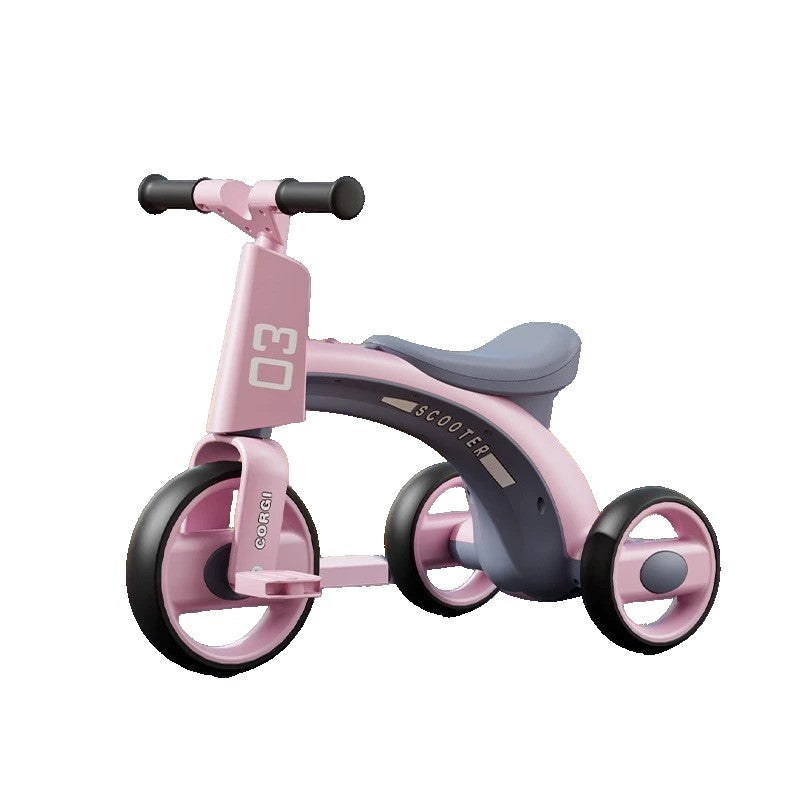 Tricicletă copii cu funcție lumini și sunete, detaliu ghidon ergonomic antiderapant, înălțime 47 cm