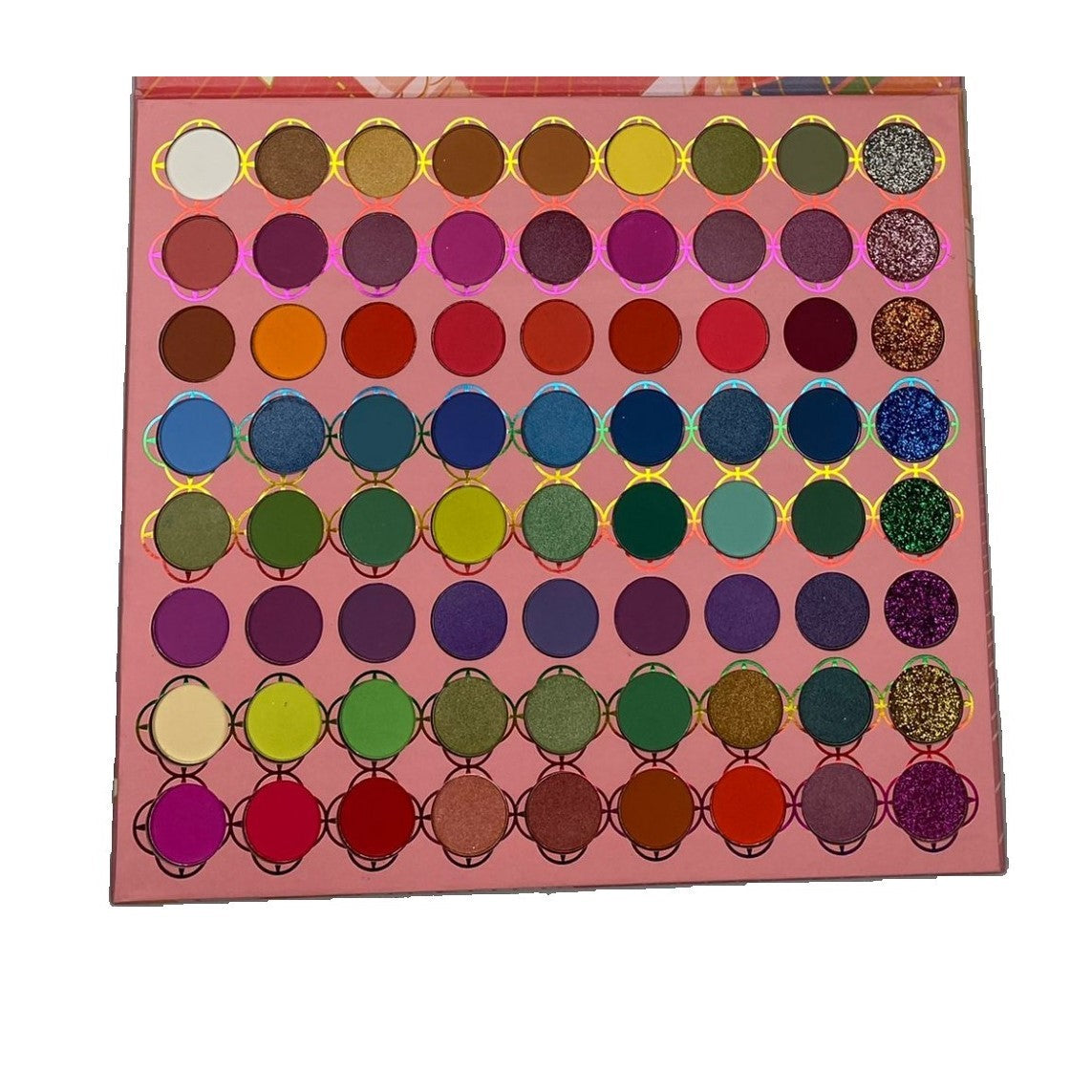 Trusa de machiaj, paleta de farduri Oulanao cu 72 de culori pigmentate, Vivimall - vivimall.ro