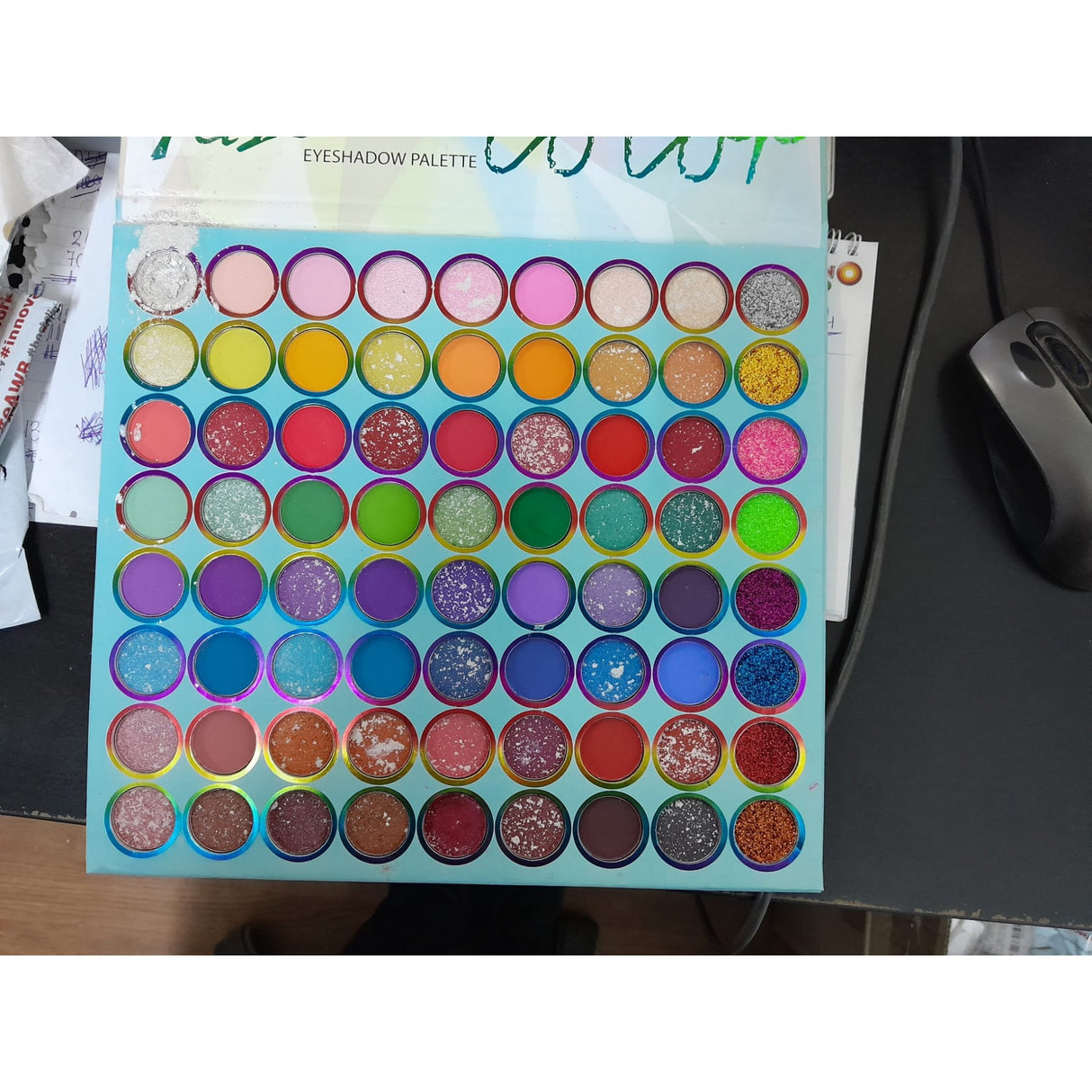 Trusa de machiaj, paleta de farduri Oulanao cu 72 de culori pigmentate, Vivimall, Resigilat - vivimall.ro