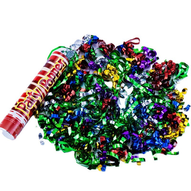 Tub De Confetti, Party Popper, Confetii Panglici Din Plastic - vivimall.ro
