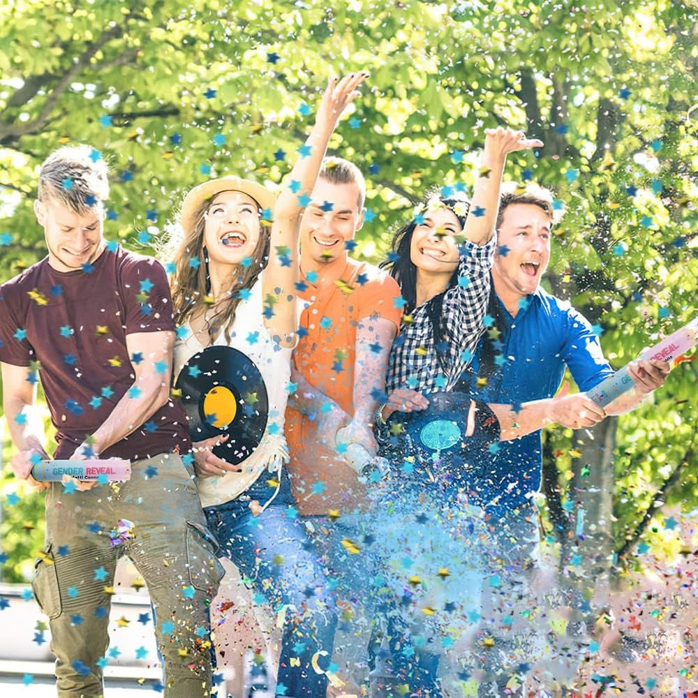 Tun Confetti, Confetti Cannons, 40 Cm, Ambalaj Din Carton, Eliberare Prin Rasucire - vivimall.ro