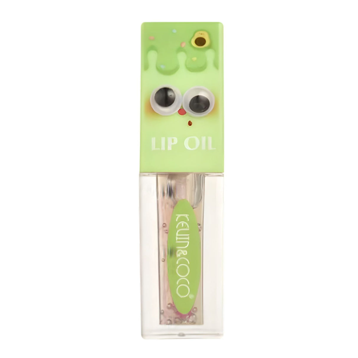 Ulei de Buze, Kevin&Coco, Lip Oil, Hidratant si Lucios, Efect Natural, Textura Usoara, Non-Lipicios, 27.1 g, 8.2 x 2 x 2 cm, Verde - vivimall.ro