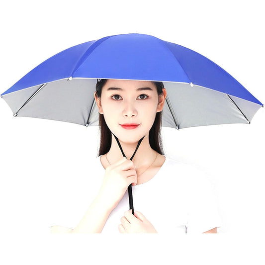 Umbrela De Cap, Diametru 69 Cm, Snur Reglabil De Cap, Protectie Uv/Ploaie, Inchis - vivimall.ro