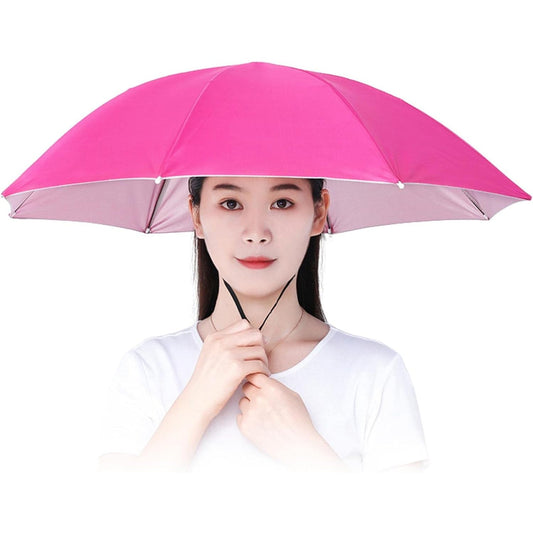 Umbrela De Cap, Diametru 69 Cm, Snur Reglabil De Cap, Protectie Uv/Ploaie - vivimall.ro