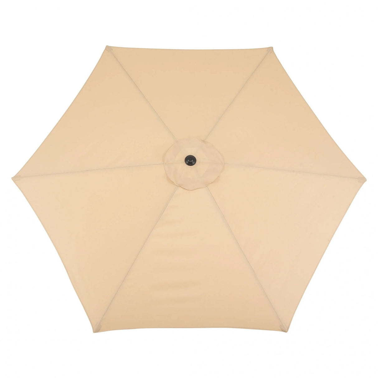 Umbrela rotunda de soare Flippy pentru terasa, diametru 2.70 m, inclinare, manivela, crem