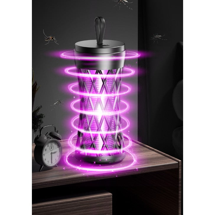 Lampa Anti-Insecte, Vivimall, Lumina UV, Electrica, Incarcare USB, 5V, 1A, Silentioasa, 12 x 6 m, Gri - vivimall.ro