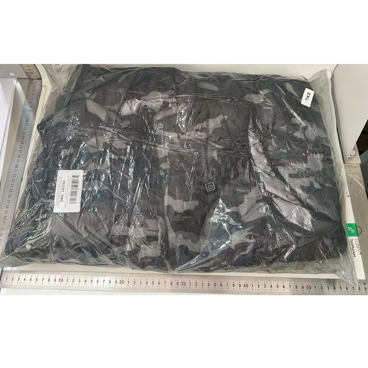 Vesta cu Incalzire, Flippy, Unisex, 2 Zone de Incalzire, Umplutura Bumbac, 3 Trepte de Temperatura, Incarcare USB, Albastru, 65 - 75 kg, Marime XXL - vivimall.ro