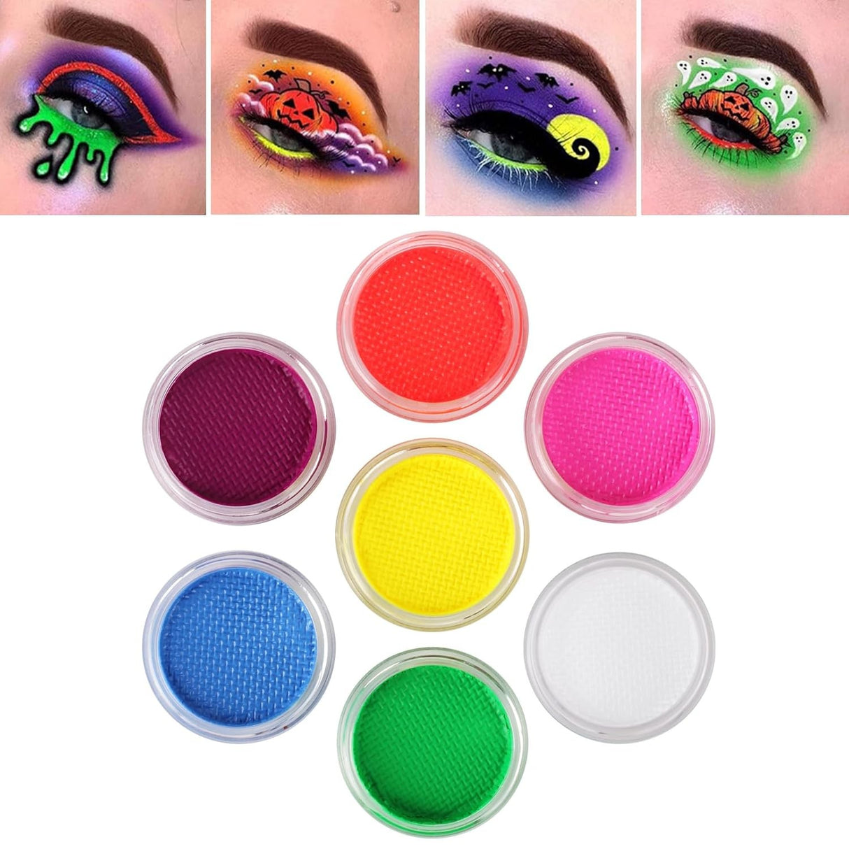 Vopsea pentru Fata si Corp, Vivimall, cu Pigment Fosforescent, 30 g, Activare cu Apa, Visiniu - vivimall.ro