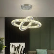 Lustra Led Cu Telecomanda Si Cristal Prism Luminis, 2 Cercuri, Lumina Rece/Calda/Neutra, Dimabila - vivimall.ro