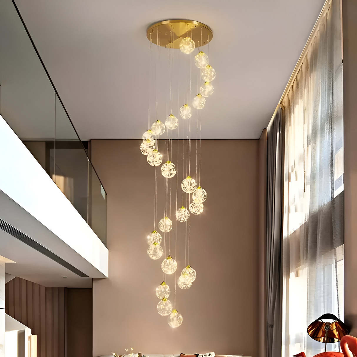 Candelabru Cristal Led Kilkenny Culmino, Lumina Neutra, Diametru 60Cm - vivimall.ro
