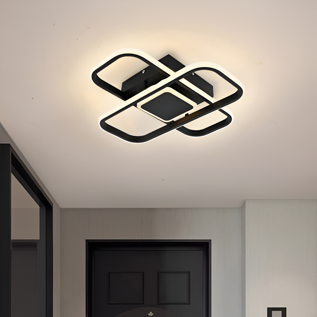 Lustra Led Cu Telecomanda Anica, 2 Elemente, Lumina Rece/Calda/Neutra, Dimabila - vivimall.ro