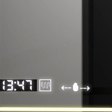 Oglinda Led Rectangulara, Venezia Senzor Motionglow Marcello, Sistem Dezaburire, Ceas & Termometru - vivimall.ro