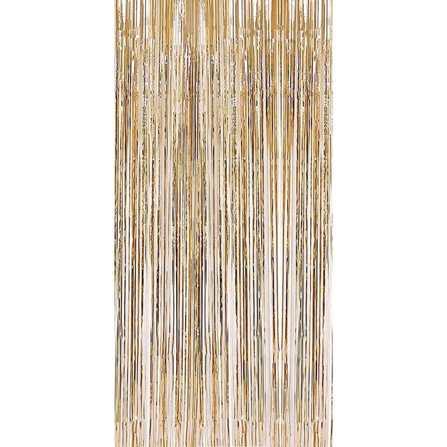 Perdea Franjurata, Pentru Fundal De Poze, Amenajare Colorata A Petrecerii, Dimensiune , Gold Sampanie - vivimall.ro