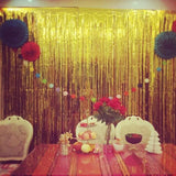 Perdea Franjurata, Vivimall, Model Decor Petrecere, pentru Fundal de Poze, Amenajare Colorata a Petrecerii, Dimensiune 100x200 cm, Gold