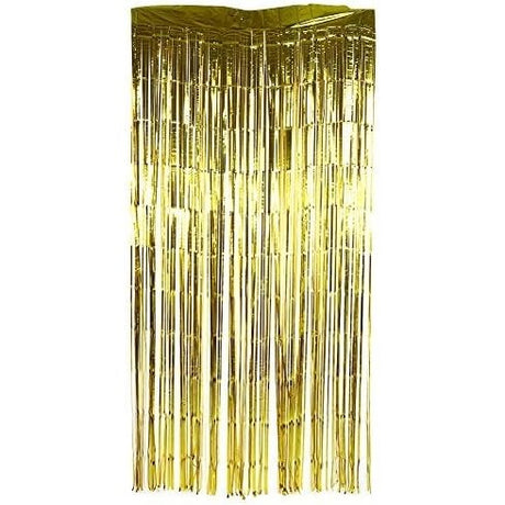 Perdea Franjurata, Pentru Fundal De Poze, Amenajare Colorata A Petrecerii, Dimensiune , Gold - vivimall.ro