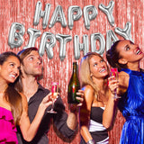 Perdea Franjurata, Vivimall, Model Decor Petrecere, pentru Fundal de Poze, Amenajare Colorata a Petrecerii, Dimensiune 100x200 cm, Rose Gold