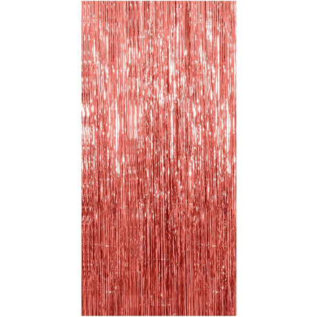 Perdea Franjurata, Pentru Fundal De Poze, Amenajare Colorata A Petrecerii, Dimensiune , Rose Gold - vivimall.ro