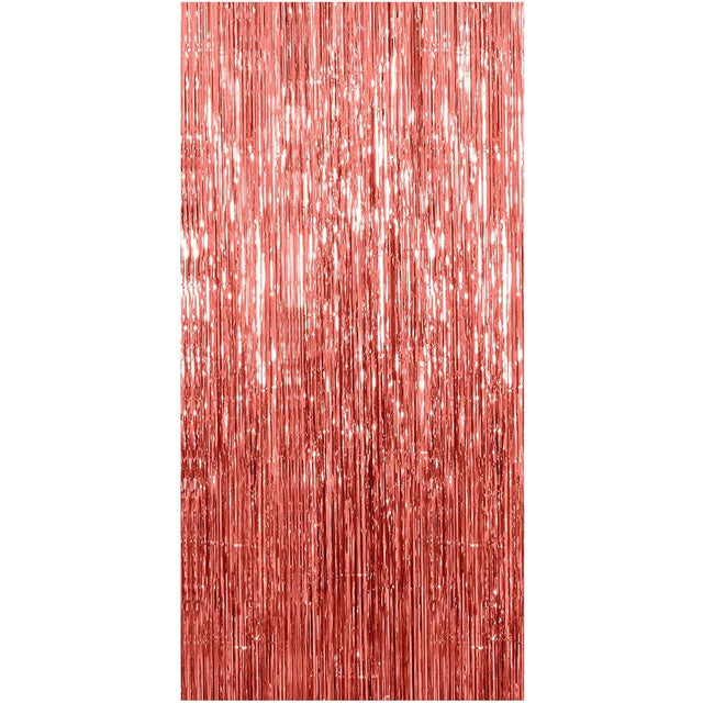 Perdea Franjurata, Pentru Fundal De Poze, Amenajare Colorata A Petrecerii, Dimensiune , Rose Gold - vivimall.ro