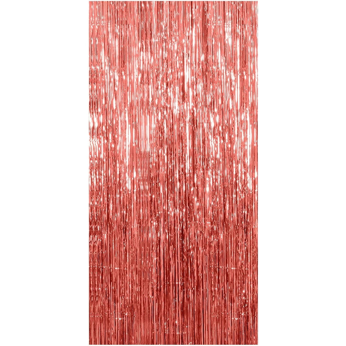 Perdea Franjurata, Vivimall, Model Decor Petrecere, pentru Fundal de Poze, Amenajare Colorata a Petrecerii, Dimensiune 100x200 cm, Rose Gold