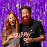 Perdea Franjurata, Vivimall, Model Decor Petrecere, pentru Fundal de Poze, Amenajare Colorata a Petrecerii, Dimensiune 100x200 cm, Mov Deschis