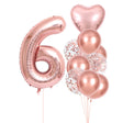 Set 10 Baloane Folie Si Latex, Tematica Aniversare, Baloane Latex 25Cm, Figurina Inimioara 45 Cm, Cifra 6 De 81 Cm, Ambalaj Individual, Pai Inclus, Umflare Cu Aer Sau Heliu, Pal - vivimall.ro