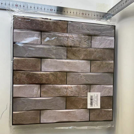 10 X Placi Tapet Autocolant 3D Cu Imitatie De Marmura, Pentru Perete Bucatarie Sufragerie, Usor De Curatat, Rezistent La Apa, Autoadeziv, Gri Bej, Resigilat - vivimall.ro