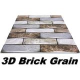 10 X Placi Tapet Autocolant 3D Cu Imitatie De Marmura, Pentru Perete Bucatarie Sufragerie, Usor De Curatat, Rezistent La Apa, Autoadeziv, Gri Bej, Resigilat - vivimall.ro
