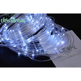 Instalatie Luminoasa De Craciun Tip Furtun Luminos, 100 Led-Uri, 12 Metri Lungime, 8 Programe, 2 Metri Prelungitor, Sarma Din Cupru, Incarcare Solara, Rece