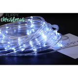 Instalatie Luminoasa De Craciun Tip Furtun Luminos, 100 Led-Uri, 12 Metri Lungime, 8 Programe, 2 Metri Prelungitor, Sarma Din Cupru, Incarcare Solara, Rece