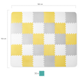 SALTEA DE JOACA KINDERKRAFT LUNO, SPUMA, YELLOW