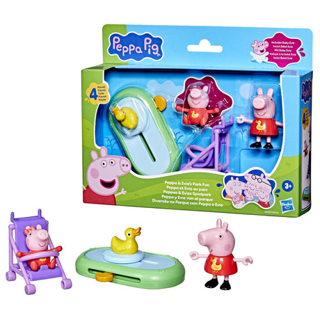 PEPPA PIG SET PEPPA SI EVI IN PARCUL DE DISTRACTII