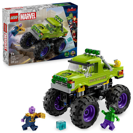 LEGO SUPER HEROES HULK IN VEHICUL DE TEREN CONTRA LUI THANOS 76312