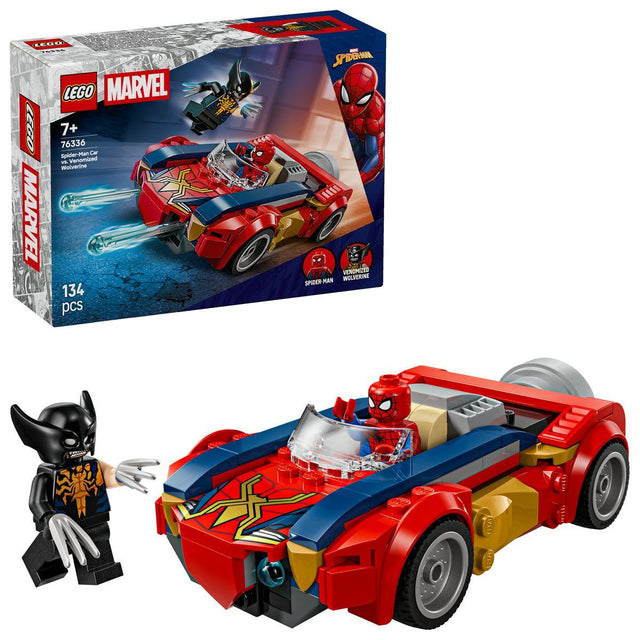 LEGO MARVEL OMUL PAIANJEN IN MASINA VS WOLVERINE VENOMIZAT 76336