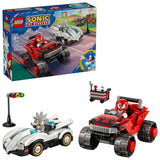 LEGO SONIC MASINA LUI SILVER VS CAMIONUL GIGANT AL LUI KNUCKLES 77118