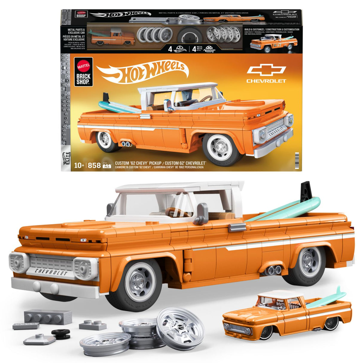 HOT WHEELS ELITE SERIES SET DE CONSTRUCTII CAMIONETA PERSONALIZATA CHEVROLET 1962