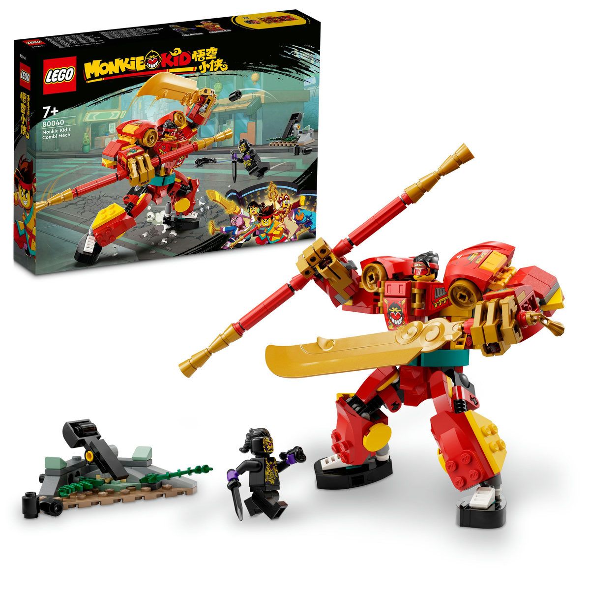 LEGO MONKIE KID ROBOTUL MULTIFUNCTIONAL AL LUI MONKIE KID 80040