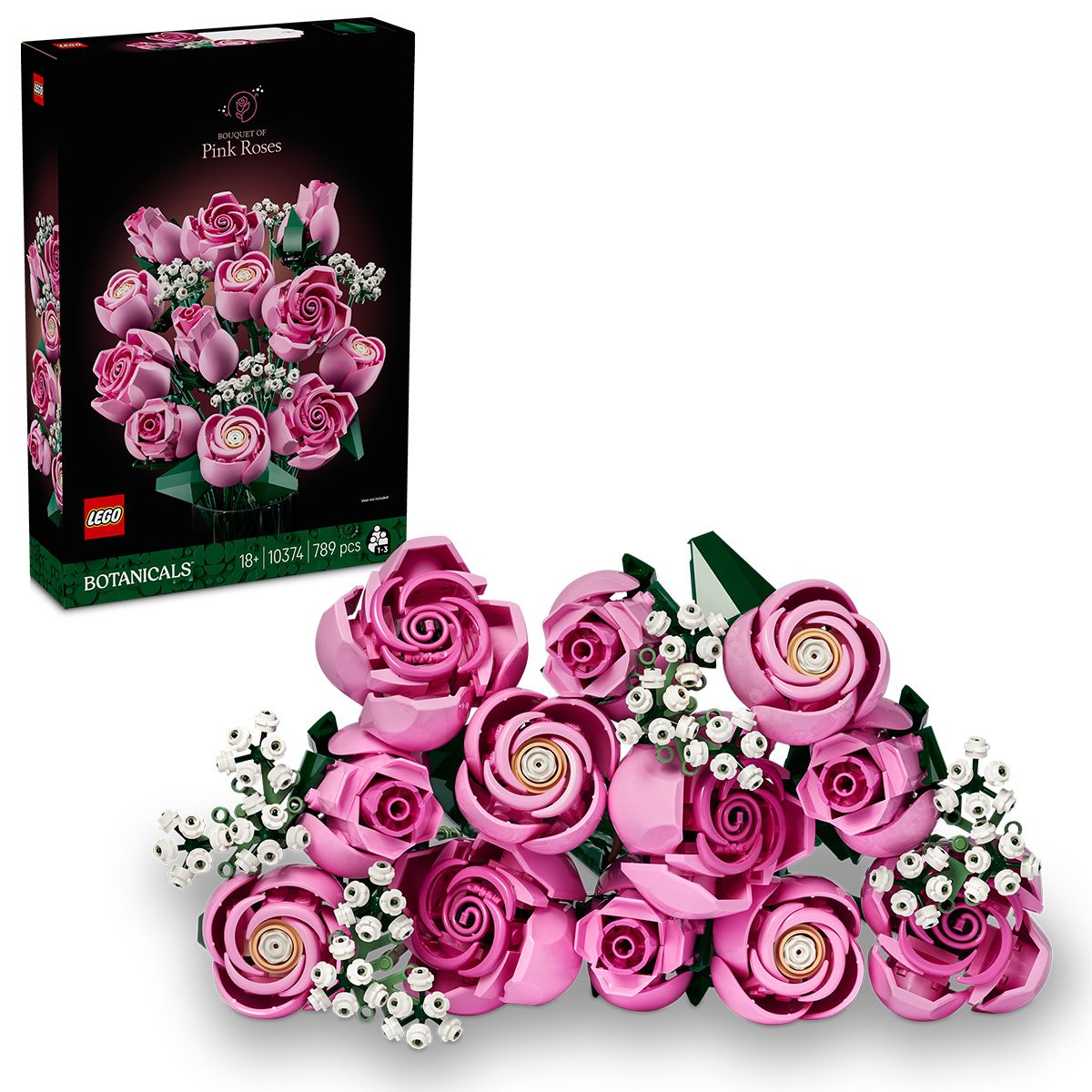 LEGO BOTANICALS BUCHET DE TRANDAFIRI ROZ 10374